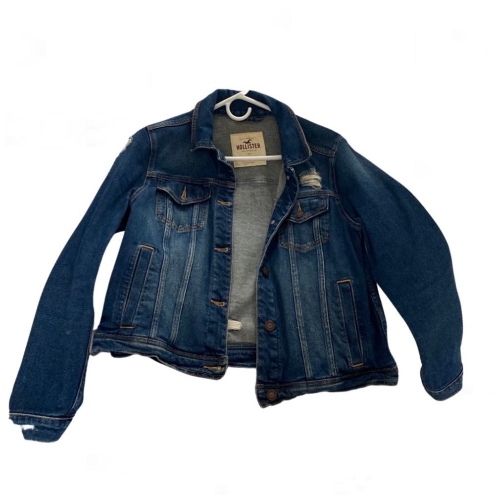 distressed denim jacket
